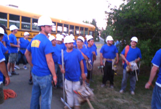 Westside Drywall and Insulation volunteered labor and materials for the Extreme Makeover Home Edition house that was built in 105 hours in Corvallis, Oregon